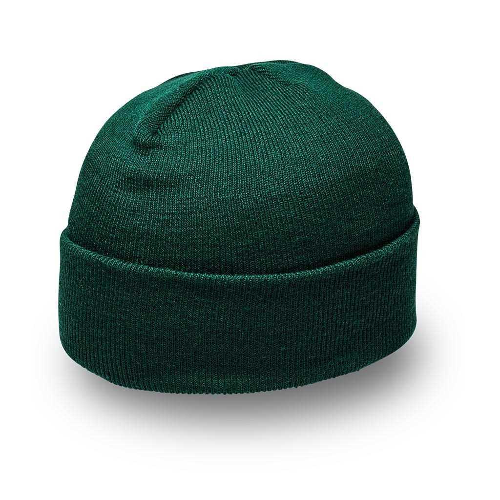 KNITTED BEANIE BOTTLE GREEN