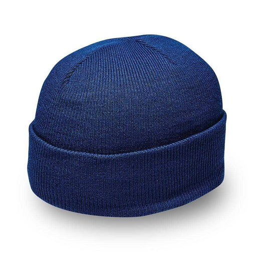 KNITTED BEANIE NAVY ROYAL BLUE